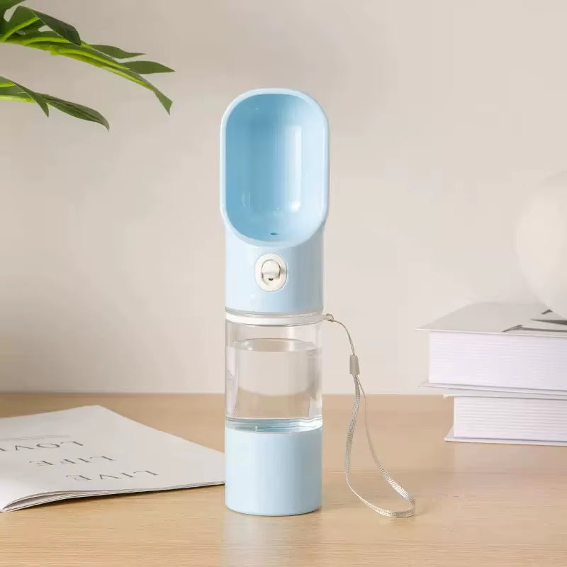 Portable Pet Water Bottle with Food Container 2 in 1 Pet Travel Bowl Puppy Dog Cat Outdoor Drinking Bottle Food Dispenser Feeder