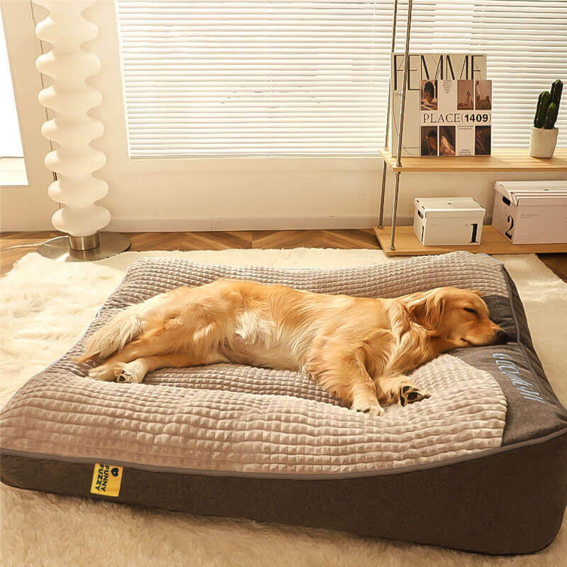 Grand coussin pour chien  doux  épais et résistant aux rayures