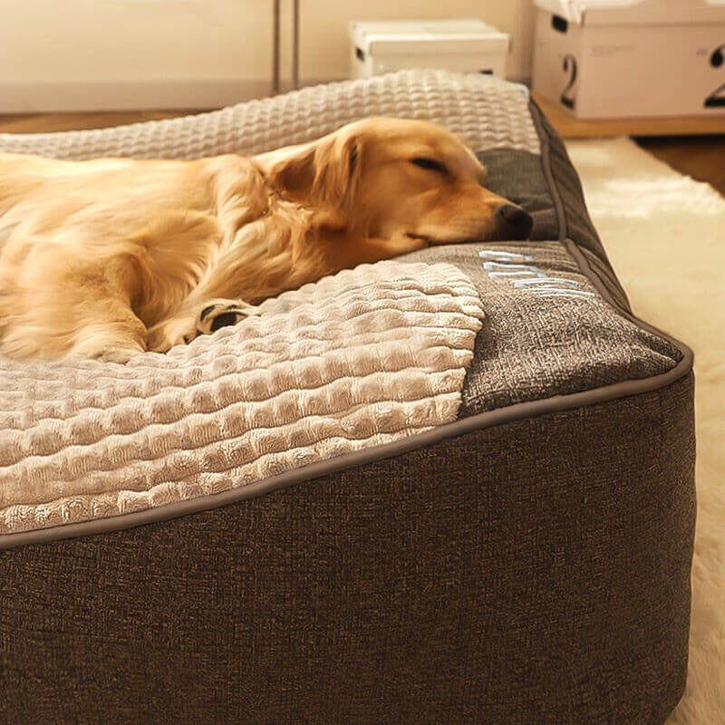 Grand coussin pour chien  doux  épais et résistant aux rayures